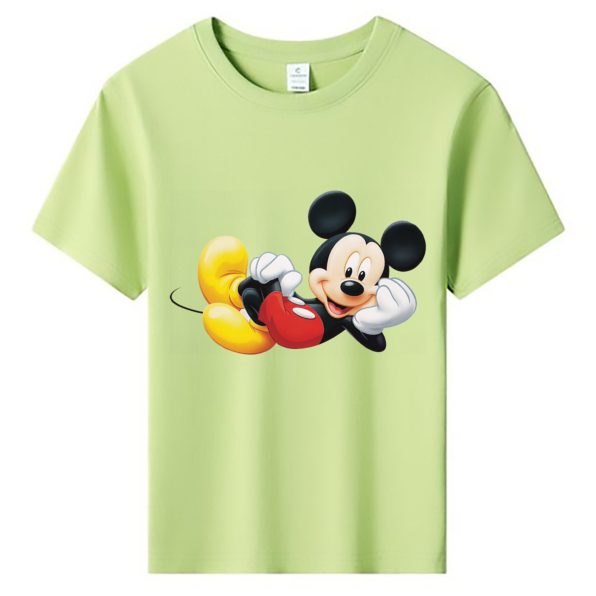 ミッキーマウス Mickey Mouse 綿100％キッズTシャツ（フロントプリント）